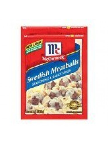 McCormick Seasoning & Sauce Mixes Swedish Meatballs 2.11OZ (Pack of 12) by McCormick