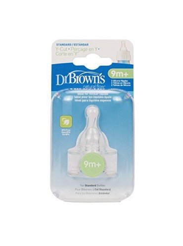 DR BROWN Y CUT TEATS 2 PK WIDE NECK