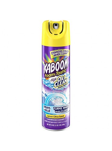  Kaboom Foam-Tastic Bathroom Cleaner with Oxiclean, Citrus, 19 Ounce