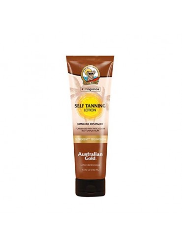 Australian Gold Self Tanning Lotion, Sunless Instant Bronze, Fresh Fragrance, Reef Safe Tanner, Cruelty Free, 4.5 Ounce