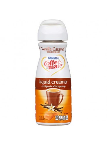 Coffee Mate Vanilla Caramel Liquid Coffee Creamer, 6 Count