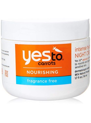 Yes To Carrots Fragrance-Free Intense Hydration Night Cream, 1.7 Fluid Ounce