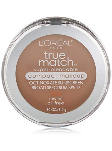 L'Oréal Paris True Match Super-Blendable Compact Makeup, N4 Buff Beige, 0.3 oz.