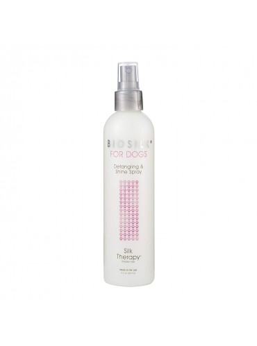 BioSilk Therapy Detangling Plus Shine Protecting Mist for Dogs | Best Detangling Spray For All Dogs and Puppies