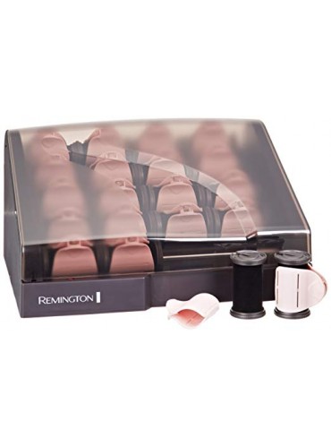 Remington H9000 Pearl Ceramic Heated Clip Hair Rollers, 1-1 ¼ Inch, Pink
