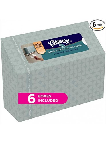 Kleenex Hand Towels, 60 Count per Box, Pack of 6