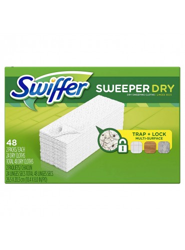 Swiffer Sweeper Dry Sweeping Cloth Refills, 48 Count