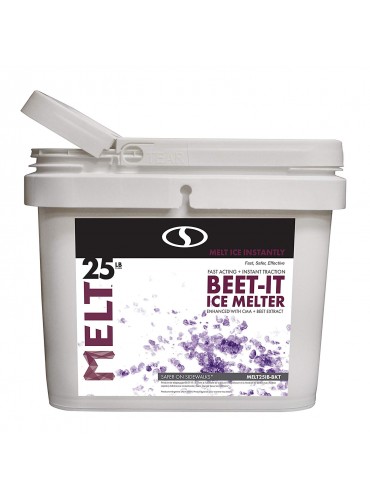 Snow Joe AZ-25-IB-BKT Melt-2-Go Natural Beet Juice Extract + CMA Enriched Ice Melter, 25 lb
