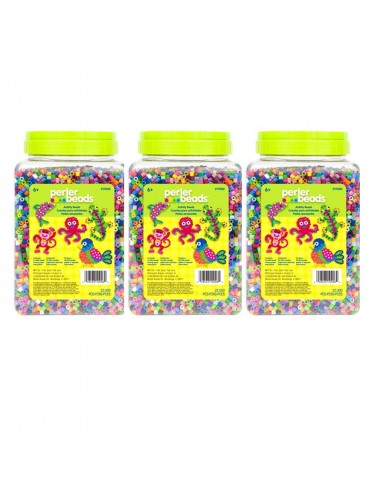 Perler Fuse Beads Fun Fusion Multi-Mix, 22,000 Pieces, 3 Pack