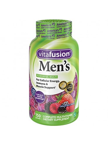 Vitafusion Men's Gummy Vitamins, 150 Count Multivitamin for Men(natural berry flavors)