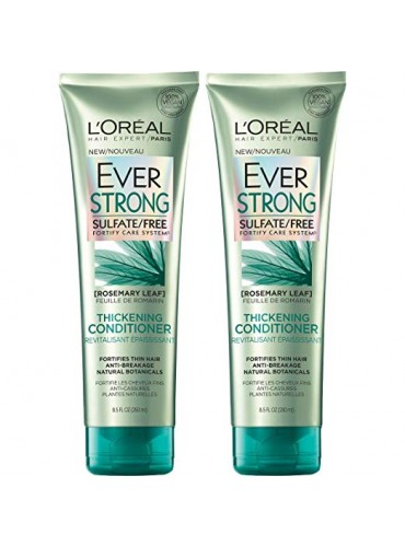 L'Oreal Paris Hair Care Ever Strong Sulfate Free Thickening Conditioner, 2 Count