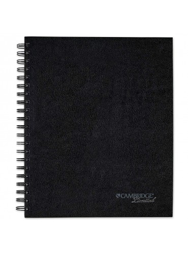 Cambridge Limited Business Notebook, 8-1/2" X 11", Hard Cover, Wirebound, Black (06100)
