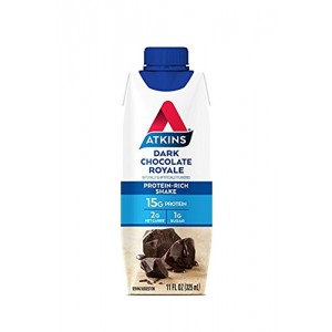 Atkins Ready to Drink Protein-Rich Shake, Dark Chocolate Royale, Gluten Free, 16 Count