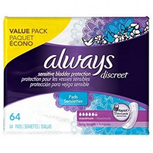 Always Discreet, Incontinence Pads, Maximum, Long Length, 39 Count. 2 CT