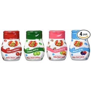 Jelly Belly - Water Enhancer, Variety Pack (4 bottles, Makes 96 Flavored Water drinks) - Sugar Free, Zero Calorie, Naturally Flavored Liquid Drink Mix - Made with Real Fruit Juice