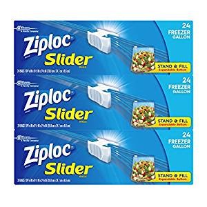 Ziploc Slider Freezer bags, Gallon, 3 Pack, 24 ct