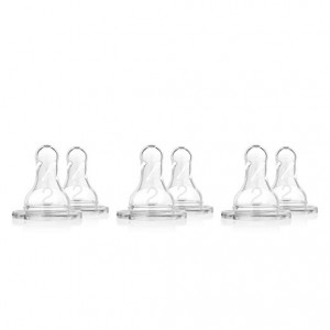 Dr. Brown's Original Nipple, Level 2 (3m+), (Pack of 6)