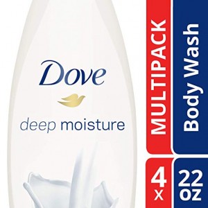Dove Deep Moisture Body Wash 22 oz, Pack of 4