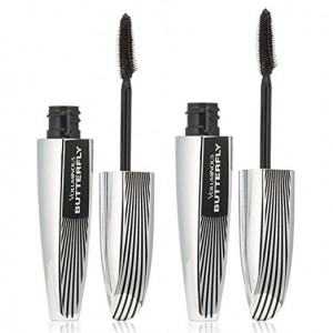 L'Oreal Voluminous Butterfly Washable Mascara, 868 Blackest Black (Pack of 2)