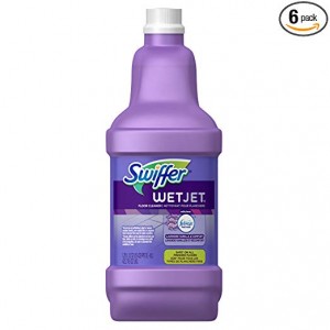 Swiffer WetJet Multi-purpose Floor Cleaner Solution Refill with Febreze Lavender Vanilla & Comfort Scent 1.25L (Pack of 6)