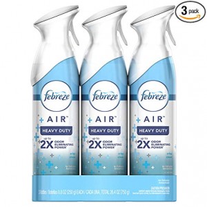 Febreze AIR Freshener Heavy Duty Crisp Clean, 8.8 Oz, Pack of 3