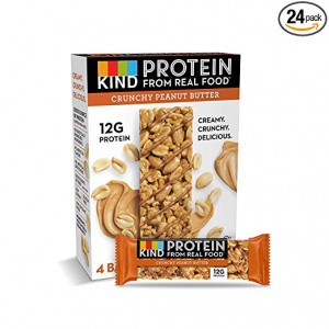 KIND Protein Bars, Crunchy Peanut Butter, Gluten Free, 12g Protein,1.76oz, 24 count