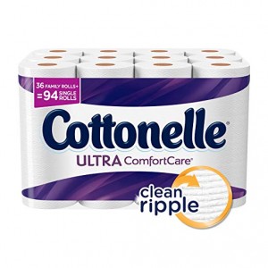 Cottonelle Ultra ComfortCare Family Roll Plus Toilet Paper, Bath Tissue, 36 Toilet Paper Rolls