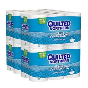 Quilted Northern  Ultra Soft & Strong Toilet Paper, 48 Double Rolls (Four 12-Roll Packages), Equivalent to 96 Regular Rolls--Packaging May Vary